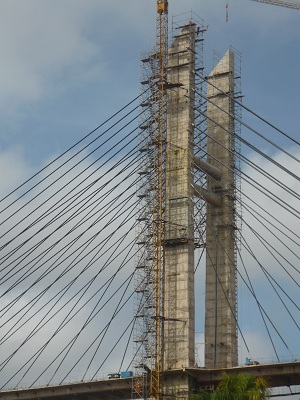 Pile du pont sur l'Oyapock